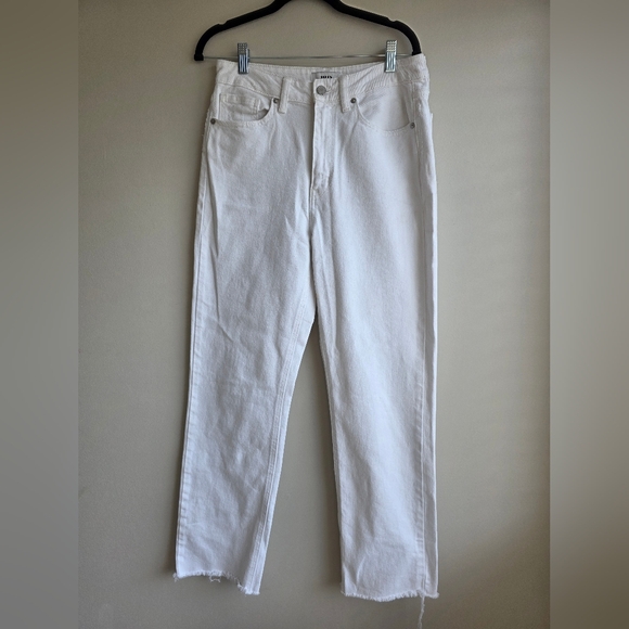 JBD Women's High-Rise Straight White Jeans - Picture 2 of 10